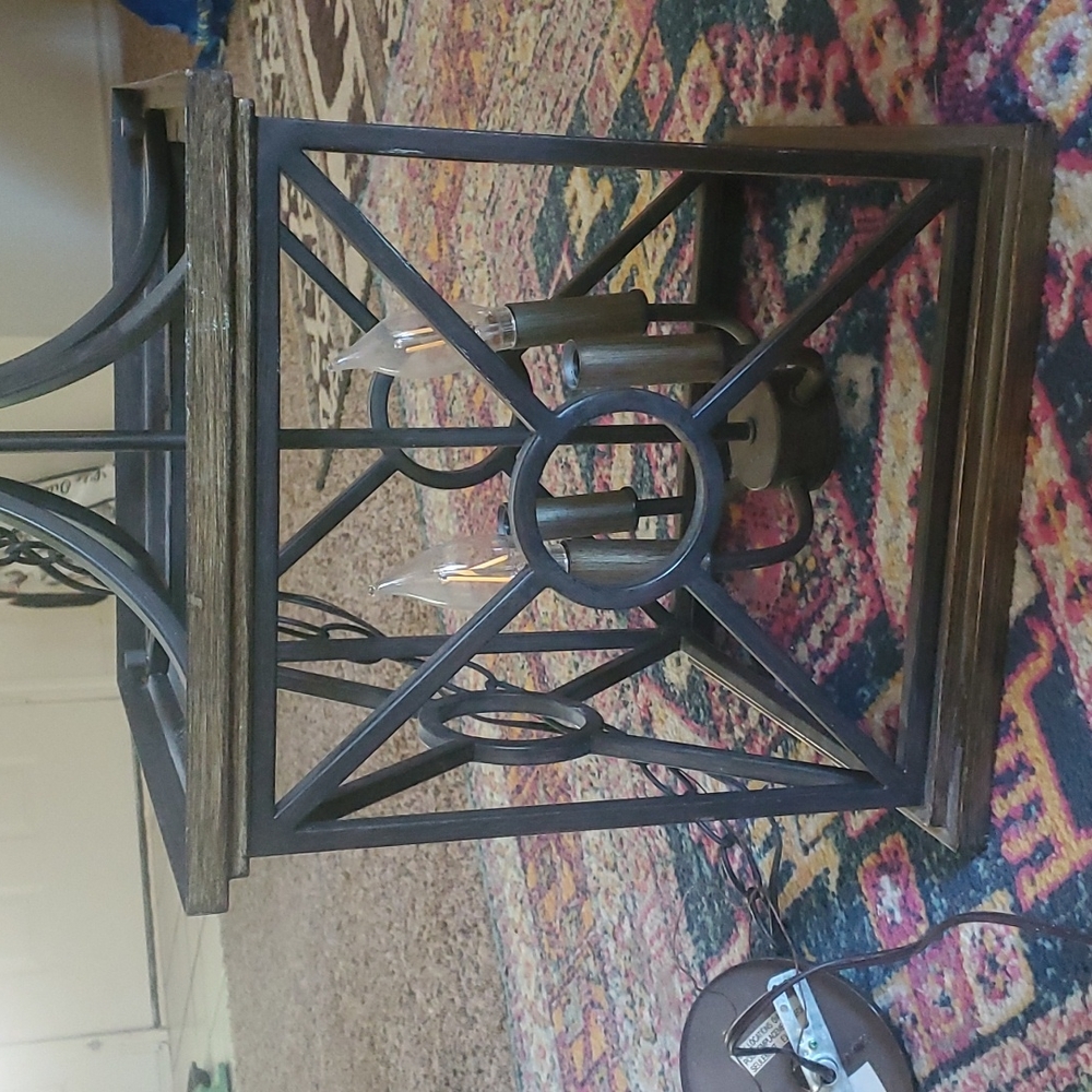 Capital Lighting Landon Collection 4 Light Full Sized Cage Pendant - Picture 4 of 8